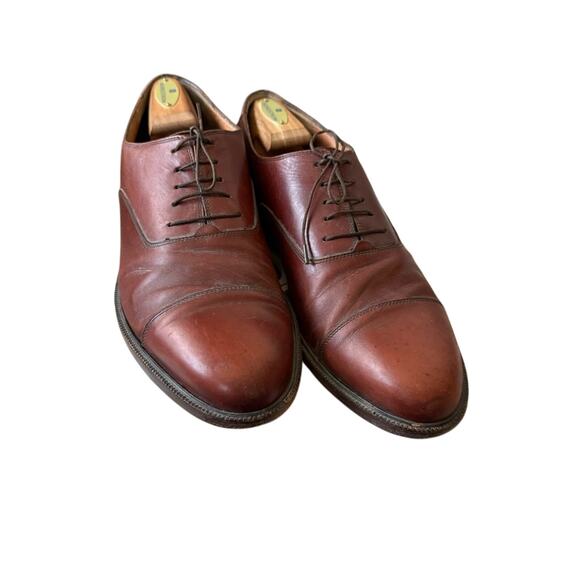 Salvatore Ferragamo Vintage Brown Leather Oxford Shoes Men’s 12 D main image 6